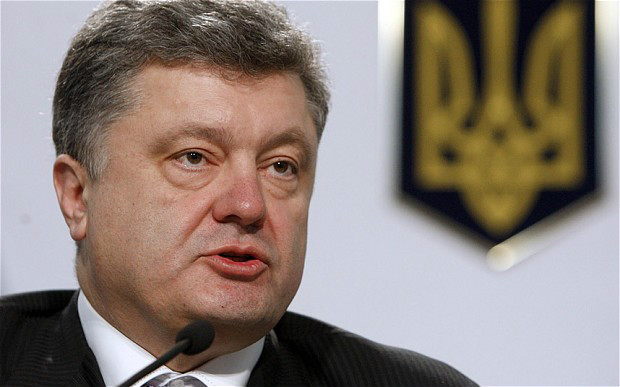 Poroshenko calls for world’s support in efforts to make Russian troops pull out from Ukraine