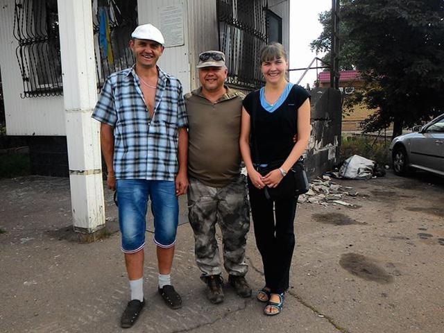 Volunteers Serhii Lozyskyi and Yulia Petrenko released from captivity. PHOTO