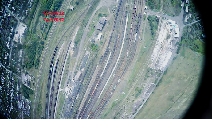 Aerial images of railway junction in terrorist-occupied Debaltseve show it has been restored (PHOTOS)