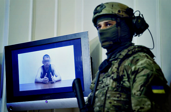 Ukraine’s security service shows video of another captured Russian officer