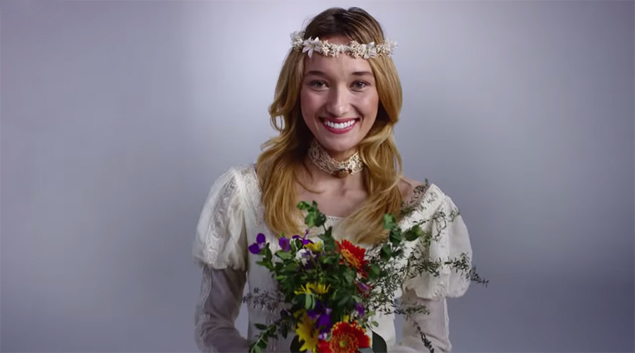 Will you be mine? 100 years of wedding fashion in amazing time-lapse (VIDEO)