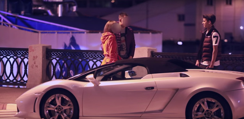 16-year-old Russian grandson of  billionaire showed what girls can do for Lamborghini (video 18+)