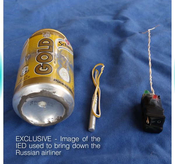 IS shows photo of bomb that downed A321: Reuters