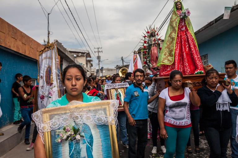 Photos Reveal Mexico’s Colorful Virgin Mary Festival