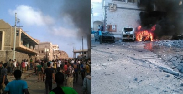Powerful blast outside presidential residence in Aden, Yemen