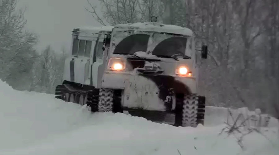 -50°C no problem: Arctic brigade test-drives 2-unit all-terrain vehicles (VIDEO)