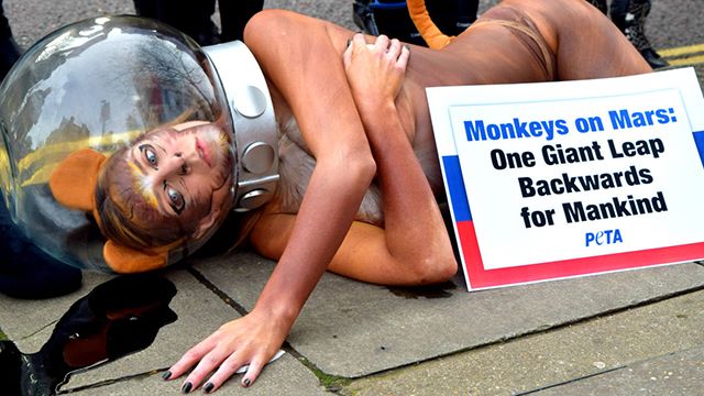 Samantha Bentley To Stage Space Monkeys Protest Outside Russian Embassy