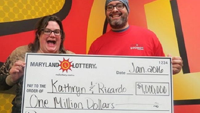 Maryland couple claims $1.5m Powerball prize after almost throwing away ticket