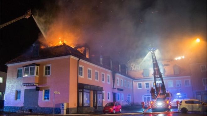 Germany migrant shelter fire ‘cheered by onlookers’