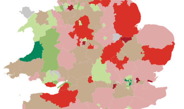 BREXIT BOMBSHELL: Map shows how people will vote in EU poll and it’s bad news for Cameron