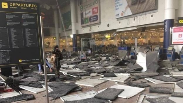 Brussels explosions: Many dead in airport and metro terror attacks