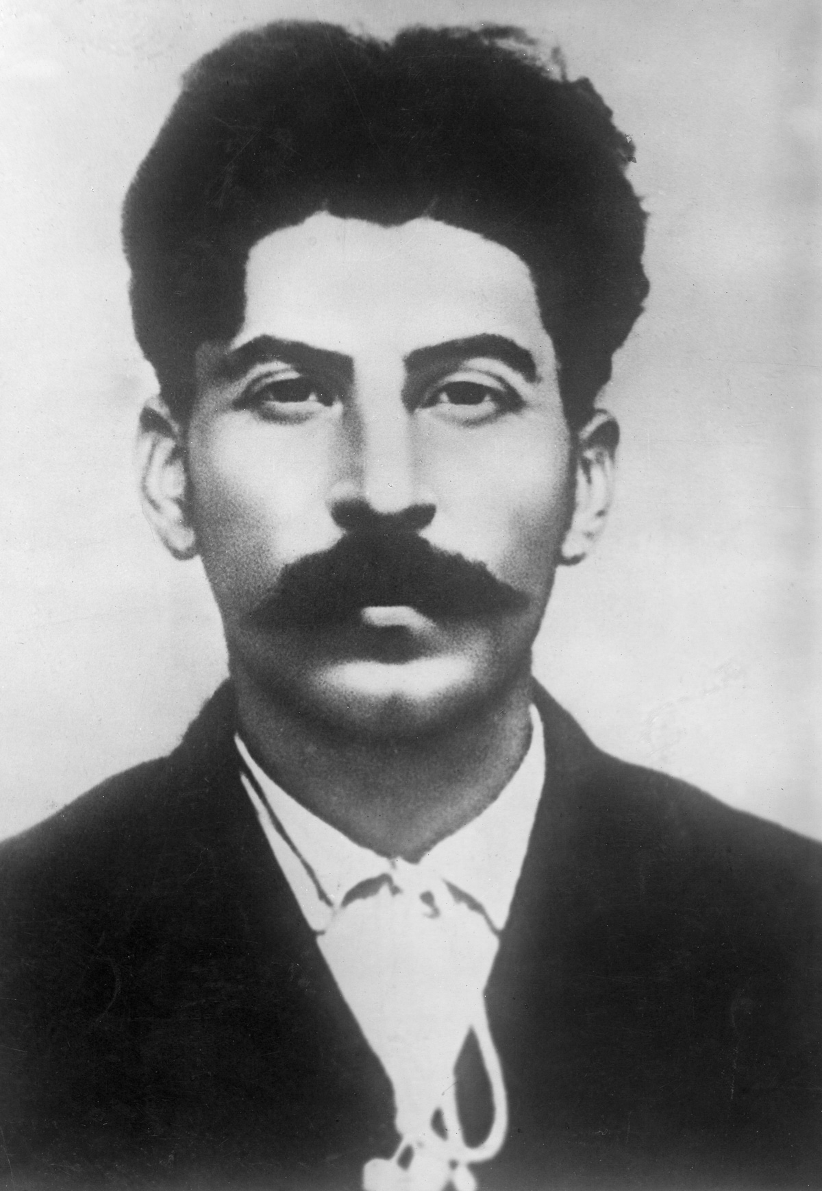 1911:  Headshot portrait of young Russian revolutionary and political leader Josef Stalin (1879 - 1953).  (Photo by Hulton Archive/Getty Images)