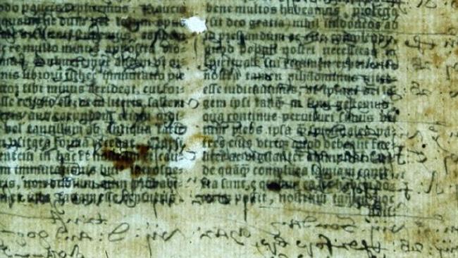 Secret notes found in England’s first printed Bible