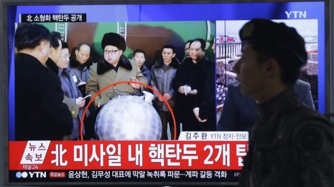 North Korea ‘has miniature nuclear warhead’, says Kim Jong-un
