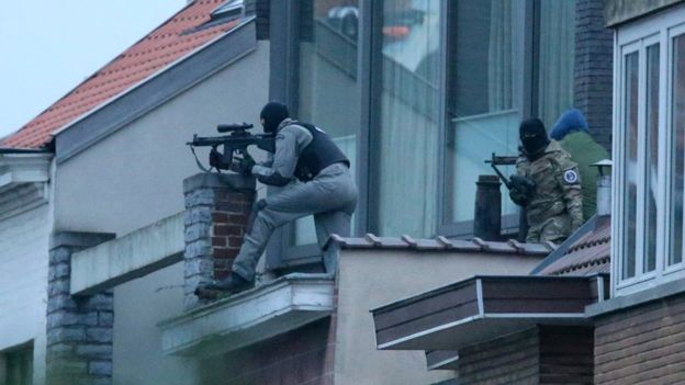 Brussels raid over Paris attacks: Dead gunman was Algerian national