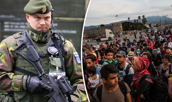 Death of democracy? Brussels could deploy own ARMY within the EU as migrant crisis deepens