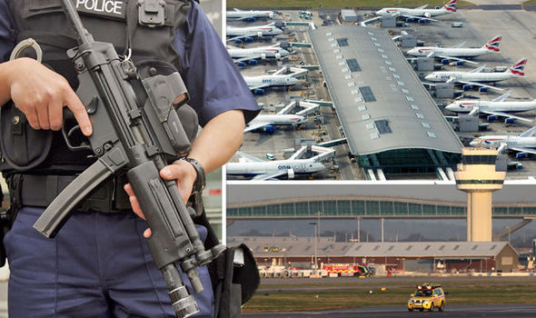 UK ON ALERT: Gatwick and Heathrow on HEIGHTENED security and Eurostar trains cancelled