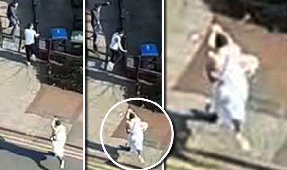 Horror moment gunman in ‘Muslim robes’ opens fire on group in shock London attack