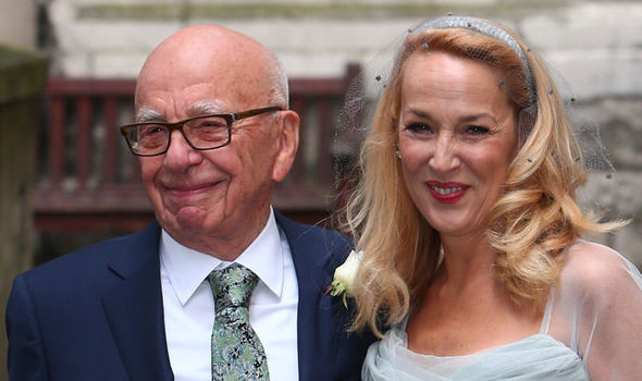 Rupert Murdoch and Jerry Hall hold SECOND wedding ceremony at lavish cathedral