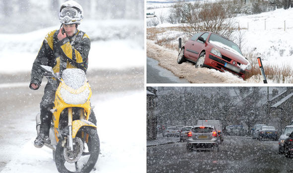 SNOW hits Britain: Schools closed, flights delayed & heavy traffic amid weather chaos