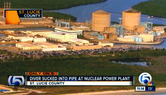 Scuba diver somehow survives being sucked into Florida nuclear power plant through pipe