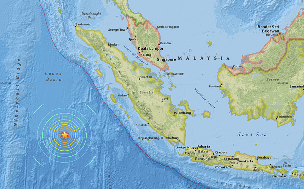 Tsunami warning issued after huge quake off Indonesia