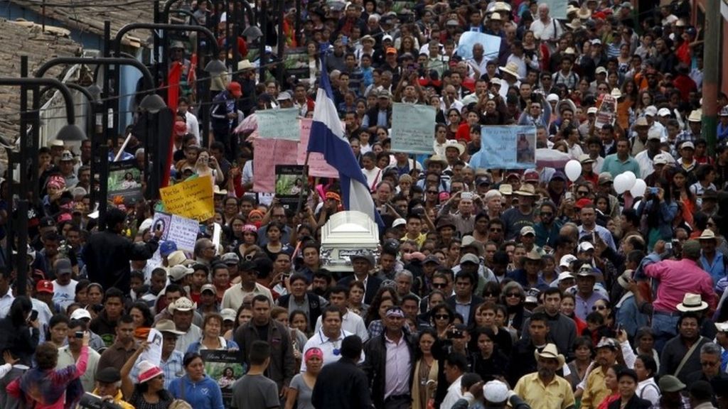 Berta Caseres: Murdered Honduran activist buried
