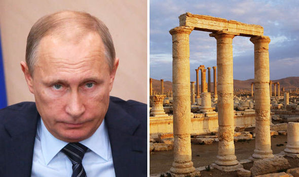 Ruthless Vladimir Putin helps Syrian forces SEIZE ancient Palmyra Castle from evil ISIS