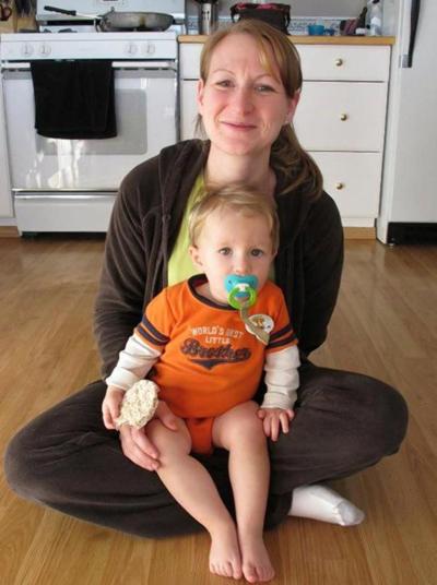 Collet Stephan with her son Ezekiel.