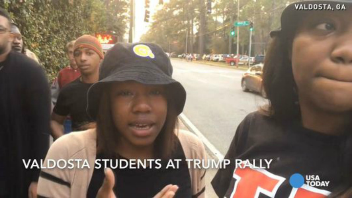 USA: Black students thrown out of Trump rally in Georgia (Video)