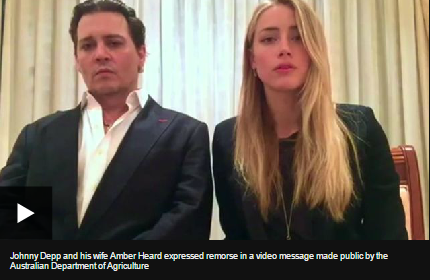 Australia politician mocks Depp and Heard apology video