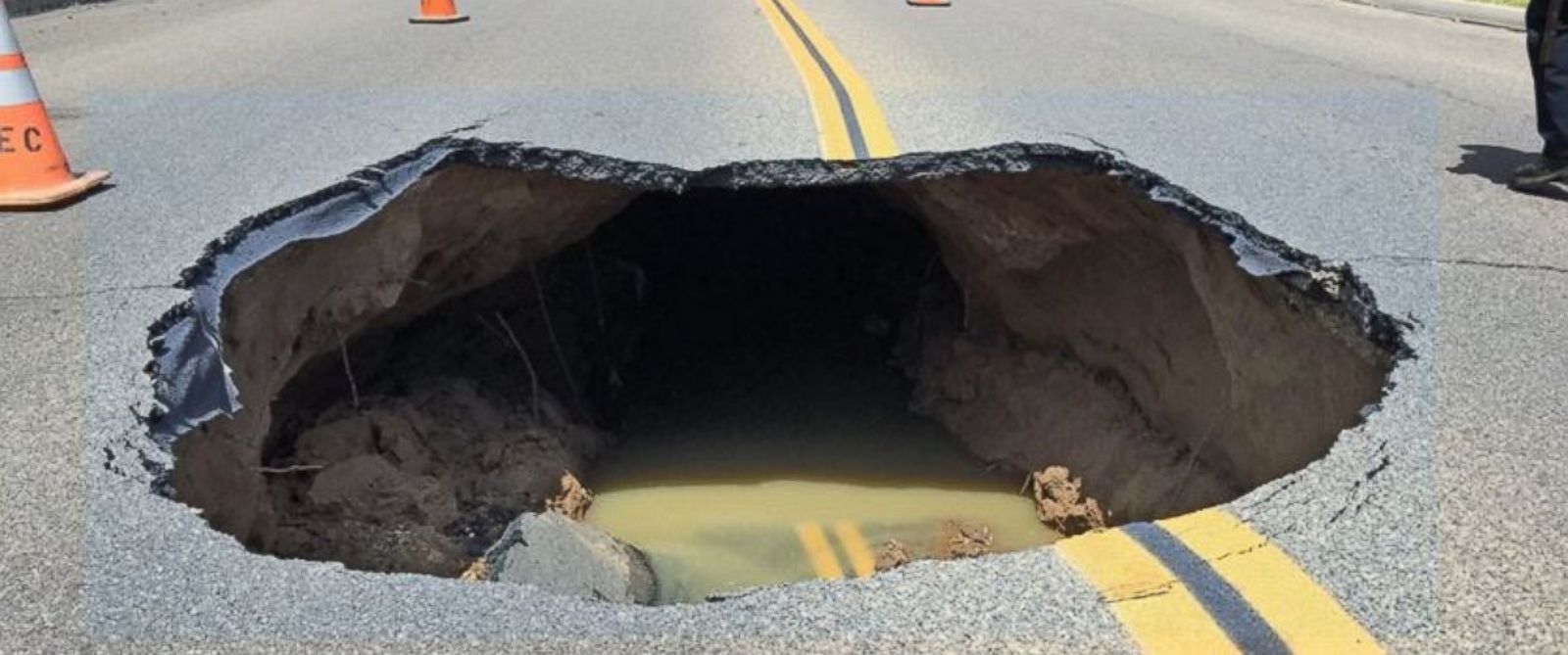 Video Captures Giant Sinkhole Collapse in California Neighborhood