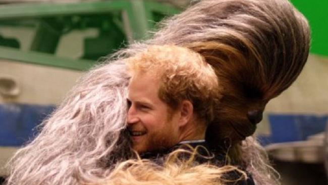 Princes William, Harry visit Star Wars set