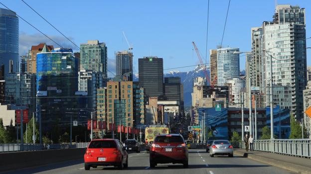 VANCOUVER, BC - JUNE 03:  A scenic view of Vancouver from Camrie Street photographed on June 3, 2011 in Vancouver, Britich Columbia, Canada.  (Photo by Bruce Bennett/Getty Images)