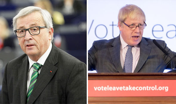 BORIS V JUNCKER: Top Tory lashes out at EU for DAMAGING Britain as WAR OF WORDS heats up