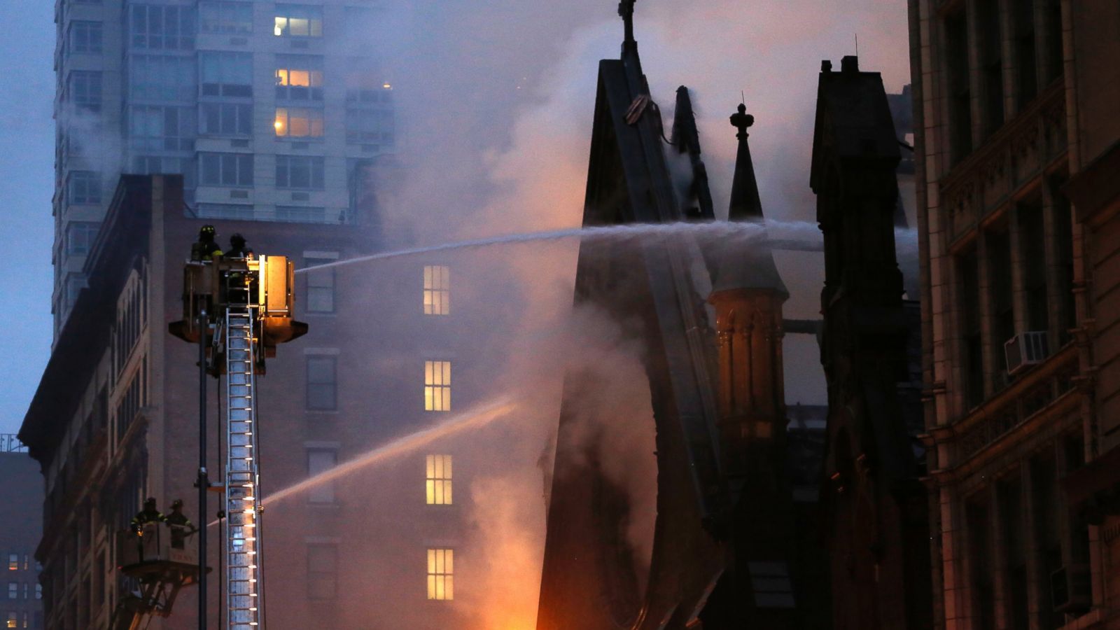 Fire Heavily Damages Historic New York City Church