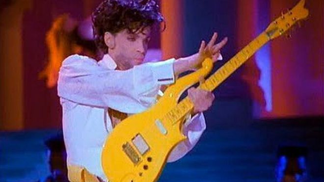 Prince’s guitar and a lock of Bowie’s hair fetch $150,000 at US auction