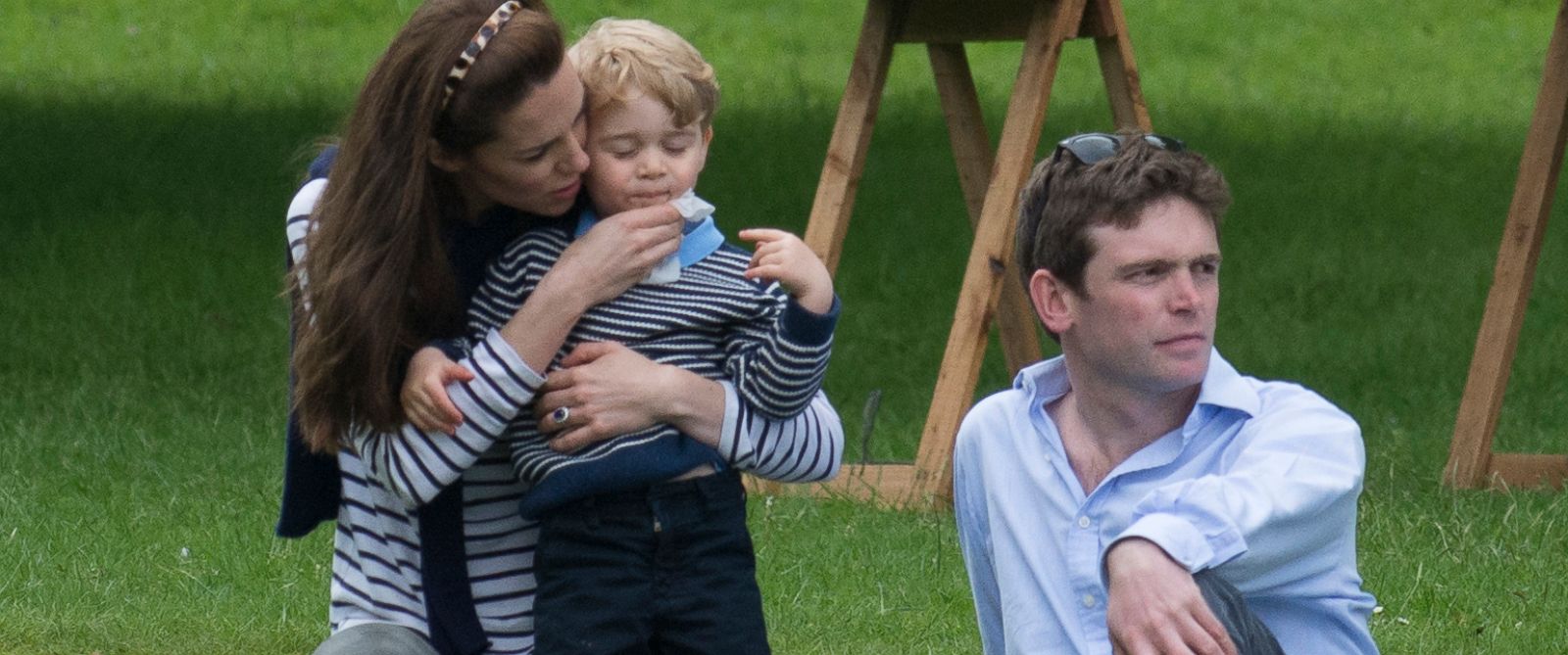 Prince George, Duchess Kate Spotted in Candid Moment at Horse Trials