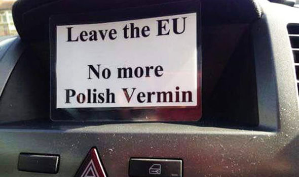 ‘No more Polish vermin’: Racist flyers posted in homes of Eastern Europeans after Brexit