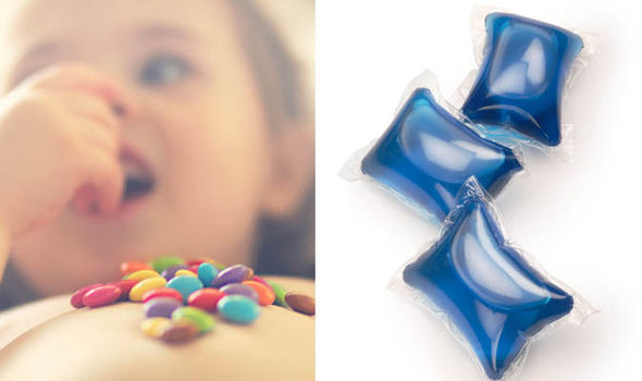 Kids in danger of burns and temporary BLINDNESS by mistaking laundry capsules for SWEETS