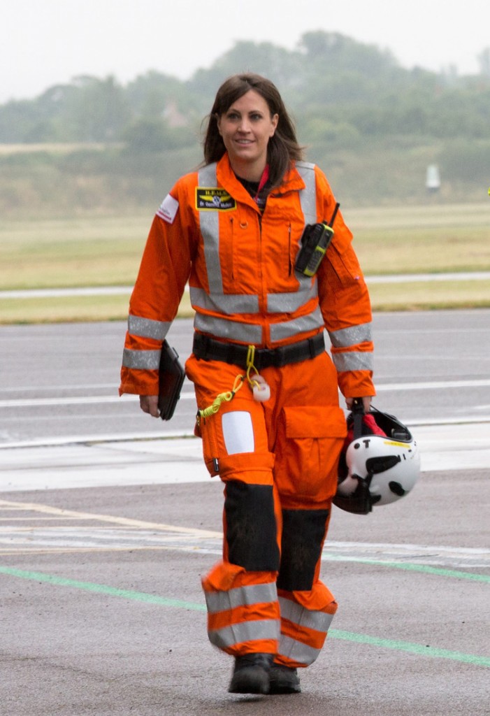Mandatory Credit: Photo by Photography/REX Shutterstock (4901147bc) Dr Gemma Mullen, who will be working with Prince William in the helicopter for the East Anglian Air Ambulance Prince William on the first day of his new job as a helicopter pilot for the East Anglian Air Ambulance, Cambridge Airport, Britain - 13 Jul 2015 Prince William started working as a fully-trained air ambulance pilot, after completing his year-long training.The Duke of Cambridge was photographed this morning as he began his first shift for the East Anglian Air Ambulance. The Prince is based at Cambridge International Airport and will be co-piloting a helicopter, flying patients to hospital in emergencies in Norfolk, Suffolk, Cambridgeshire and Bedfordshire. In common with all other East Anglian Air Ambulance pilots, he is formally employed by Bond Air Services and will draw a salary which he will donate to charity. The job is now the Duke's primary occupation, but his roster will also take into account the duties and responsibilities he will continue to undertake on behalf of the Queen. Prince William started his training for his Air Transport Pilot's Licence (Helicopter) last September, which culminated in 14 exams and a flight test.
