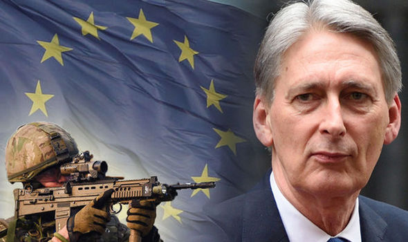 Philip Hammond brands SAS hero ‘bonkers fantasist’ over claims Brussels wants EU army