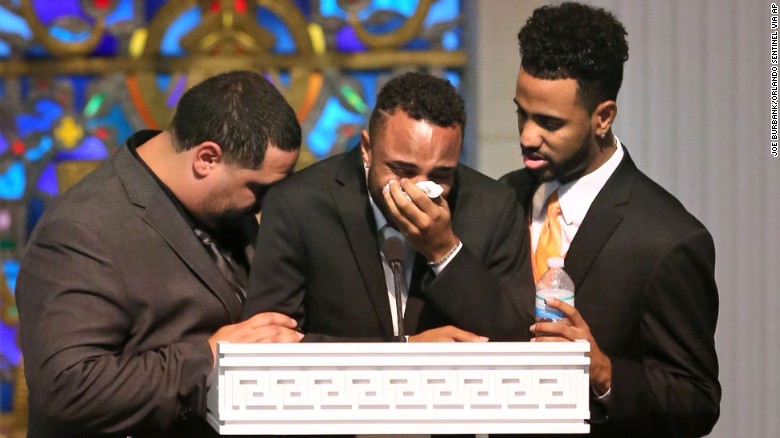 His mother died for him in the Orlando shooting. Here’s his tearful tribute.