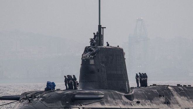 UK nuclear submarine collides with merchant vessel off Gibraltar