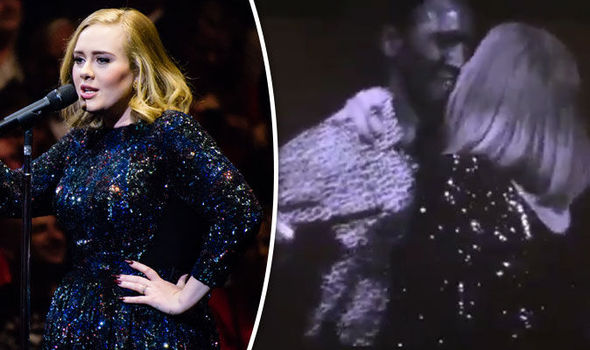 Adele left red-faced after accidentally SNOGGING cheeky fan onstage