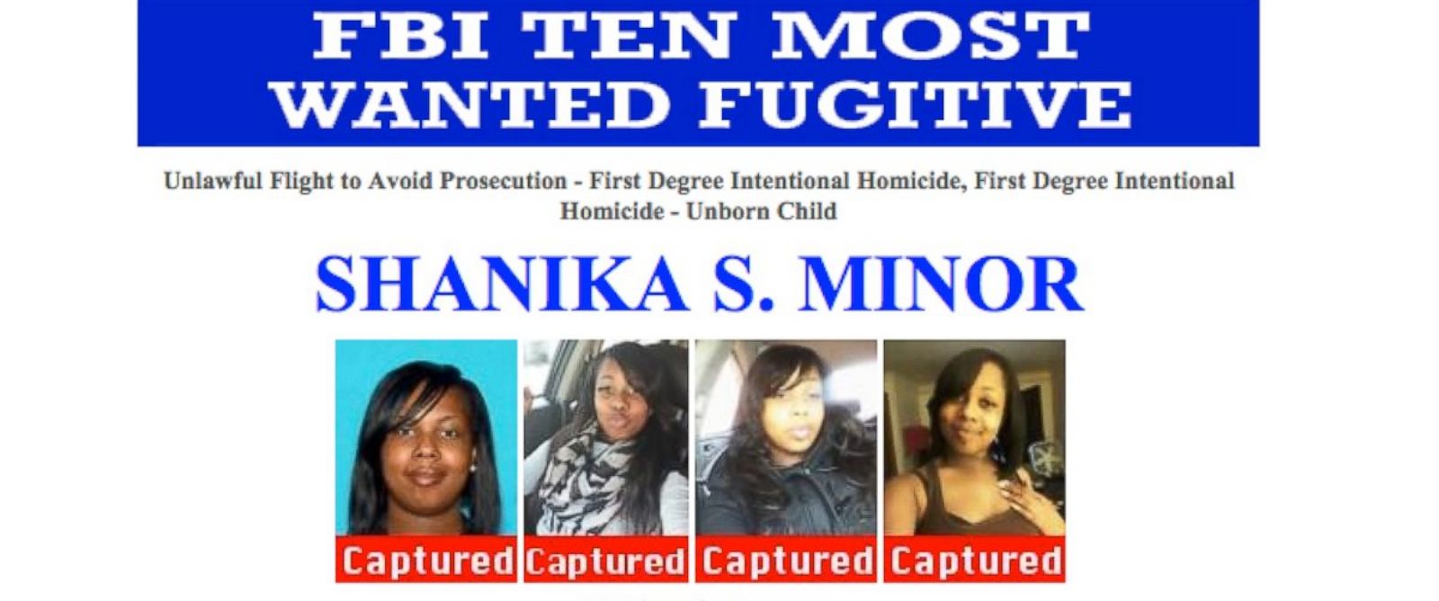 Woman on FBI’s ‘Top 10’ List for Alleged Murder of Pregnant Woman Captured in North Carolina