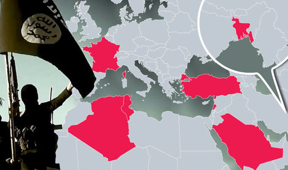 ISIS releases chilling map of its ‘covert units’ across the world… and EUROPE is included