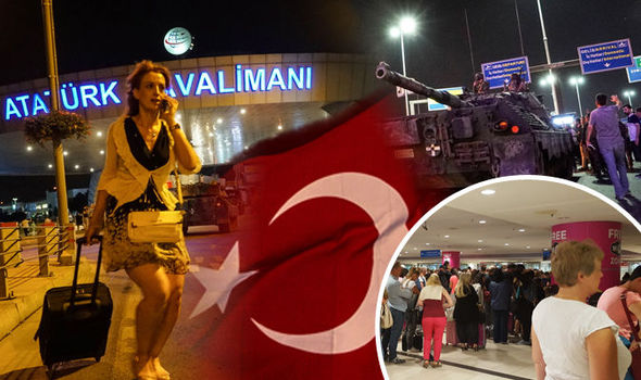 Worried Brits left stranded in Turkey as military coup grips nation