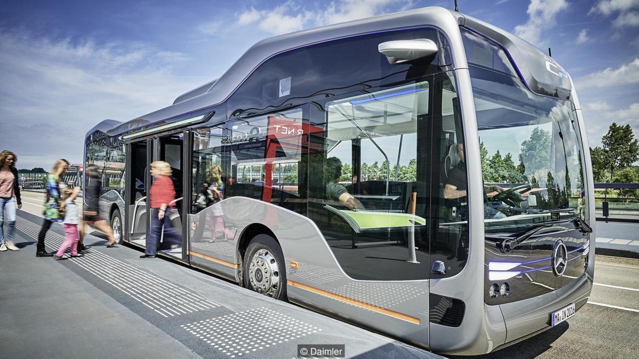 The city bus that drives itself and charges your phone
