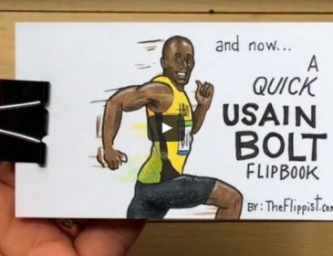 Hilarious Olympic flipbook is the epitome of Usain Bolt